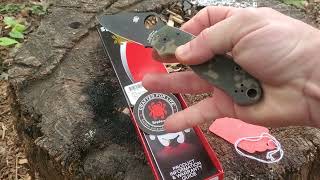 Spyderco quotpara3quot dlc coated CPM s45vn camouflage G10 [upl. by Lletnuahs556]