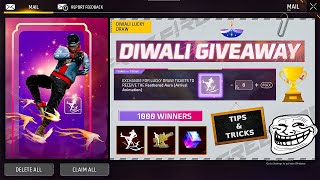 Diwali giveaway free fire trick  1000 Winner  entry emode kaise nikalen [upl. by Ethelyn292]