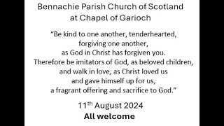 Bennachie Parish Church at Chapel of Garioch 11th August 2024 [upl. by Ginni]