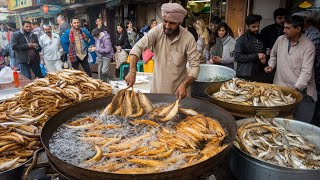 FAMOUS MUMBAI MASALA FRIED FISH PAKORA  CRISPY FISH PAKODA  ISLAMABAD STREET FOOD PAKORA FAROSH [upl. by Pamella90]