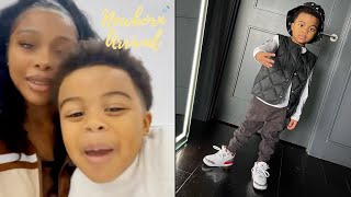 Lil Baby amp Jayda Cheaves Son Loyal Creates His Own Rap 🎤 [upl. by Eerual]