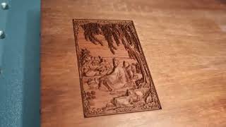 3D UV Laser Machine for Wood Relief [upl. by Severen235]