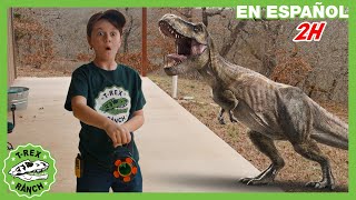 El TRex se escapa  Videos de dinosaurios y juguetes para niños [upl. by Dnomrej]