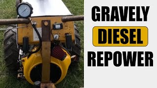 Gravely Diesel Repower StepbyStep Instructions [upl. by Imojean]