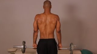 How to Do a Standing Barbell Shrug  Back Workout [upl. by Atteoj]