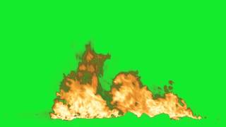 Big Fire 02  Green Screen Green Screen Chroma Key Effects AAE [upl. by Aisercal464]