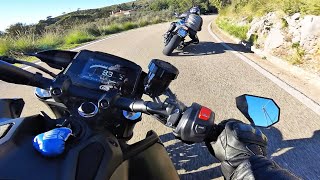 ITRI SPERLONGA  pov 4K  Yamaha mt 09 Suzuki gsxs1000 [upl. by Monteith]