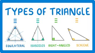 GCSE Maths  Types of Triangle 100 [upl. by Nosyd]