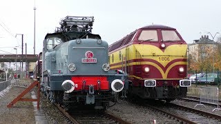 Exposition Ferroviaire Bettembourg 21 Oktober 2017 mit CFL 5519 1604 1806 und mehr [upl. by Thetos]