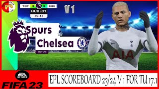 PREIMIER LEAGUE 2324 V 1 ❌FIFA 23❌  SCOREBOARD [upl. by Mahseh]