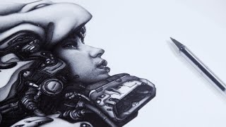 20 hour ballpoint pen drawing [upl. by Rawde]