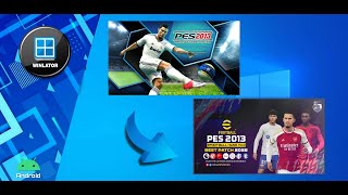 HOW TO INSTALL PES 2013 BASE TO HANO EFOOTBAL PATCH V4 PC Winlator Android [upl. by Garap966]