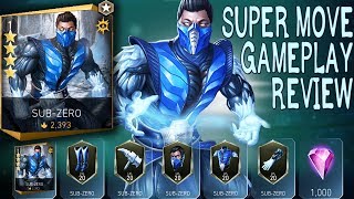 Buying SubZero 4Star Pack in Injustice 2 Mobile SubZero Gameplay Super Move and AWESOME PASSIVE [upl. by Ynnod]