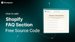 Create FAQ Section for shopify store with source code  Zubi tech hub [upl. by Laurita673]