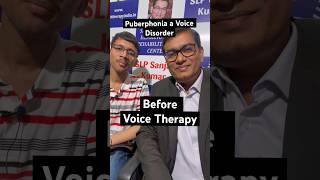 Transforming Puberphonia Unveiling the Power of Voice Therapy  Before After By slpsanjaykumar [upl. by Edals]