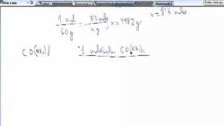 Cantidad de gramos y moles en moleculas de urea Quimica 1º Bachillerato AINTE [upl. by Beauregard817]