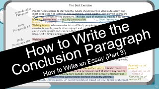 How to Write an Essay Conclusion Paragraph with Worksheet [upl. by Tingley]