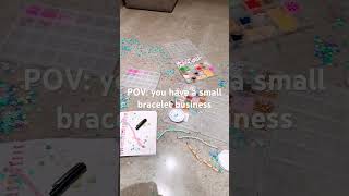 My first vid💕bracelet business heishi beadscalm down [upl. by Jew]