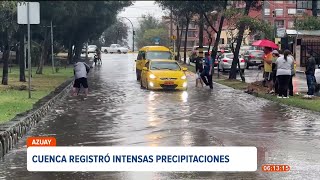 Ríos en Cuenca suben su caudal a causa de un fuerte aguacero el domingo 29 de septiembre [upl. by Yadsendew]