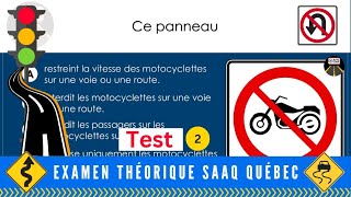 2024 Examen théorique saaq Québec  Sécurité routière au Canada test 2 [upl. by Anicnarf766]