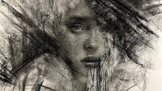 CREATING BEAUTY OUT OF CHAOS charcoal drawing tutorial and demonstration [upl. by Atnomed]