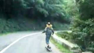 girl longboarder longboard in spain skate [upl. by Idnat410]