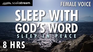 SOAK IN GODS PROMISES BY THE OCEAN  FEMALE VOICE  100 Bible Verses For Sleep [upl. by Ahsaet]