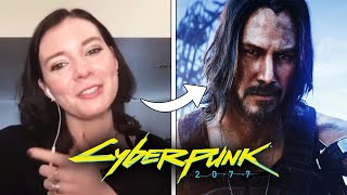 Female V Voice Actor on working with Keanu Reeves in CYBERPUNK 2077 [upl. by Edbert]