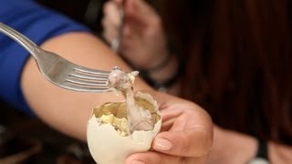 How To Eat Balut Fertilized Duck Egg [upl. by Samaria]