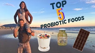 Top 5 Probiotic Foods Healthy Gut Shopping List Thomas DeLauer [upl. by Antipus539]