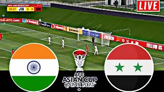 Syria vs India Live Score Ruslt football  Afc Asian Cup 2024  India Vs Syria [upl. by Leann617]