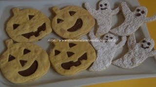 Biscotti fantasmini e zucchericetta semplice per Halloween [upl. by Shulem]