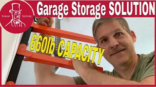 Lumber Storage Rack  Garage Declutter Tips [upl. by Agem]