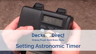 Setting Astronomic Timer [upl. by Ilona]