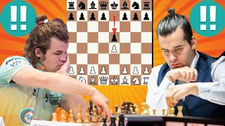 3053 Elo chess game  Ian Nepo vs Magnus Carlsen [upl. by Thierry132]