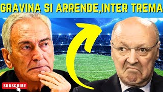 JUVENTUS MAROTTA RESTA SOLO GRAVINA SI ARRENDE L’INTER TREMA [upl. by Cazzie749]