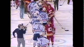 1986 NHL playoffs highlights and news clips [upl. by Enywtna]