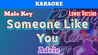 Someone Like You by Adele Karaoke  Male Key  Lower Version [upl. by Tatiana]