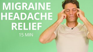 Migraine Headache Help with Trigger Point Stretches and Exercises  EASE THE HEAD PAIN [upl. by Aelahc]