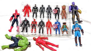 AVENGERS TOYSAction FiguresUnboxingCheap PriceIronmanHulkThor SpidermanToys [upl. by Bernadine961]