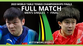 FULL MATCH  FAN Zhendong vs WANG Chuqin  MS F  ITTFWorlds2023 [upl. by Anissej]