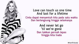 Celine Dion  My Heart Will Go On  ost Titanic  Lirik Terjemahan [upl. by Mccurdy]