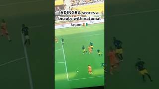 Simon ADINGRA scores a fantastic goal with national team Ivory Coast vs Tchad in AFCON qualifiers [upl. by Ayotac]