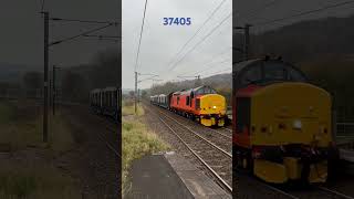 Class 37 Colas Rail with 2 tone train trainspotter trainstation railway colas [upl. by Thissa]