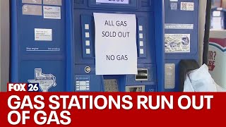 Houston gas stations RUNNING OUT OF GAS after Hurricane Beryl [upl. by Sashenka]