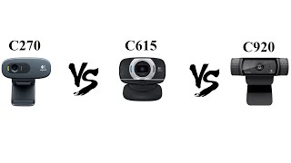 Logitech C270 vs C615 vs C920 [upl. by Dunton]