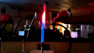 MegaLab  Flame Test  Li Na K Ca Sr Ba Cu [upl. by Eellah]