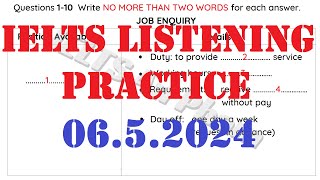 IELTS LISTENING PRACTICE TEST 2024  0652024 WITH ANSWERS [upl. by Olifoet753]