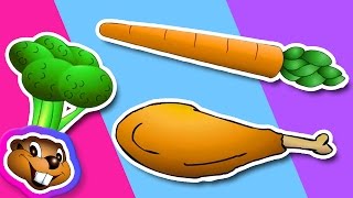 Learn Vegetables and Meats Clip  English Preschool Education [upl. by Llednek]