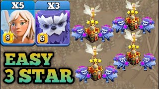 3 yeti  5 healer attack strategy II best th16 attack strategy clash of clans [upl. by Aneled]